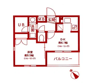 Ville Freres(ヴィレフレール)【2階】の間取り
