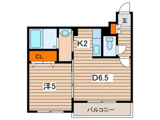 シャト-メナ-ル【4階】の間取り