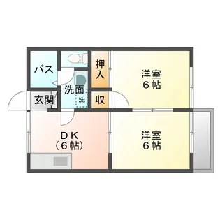 グランコート【2階】の間取り