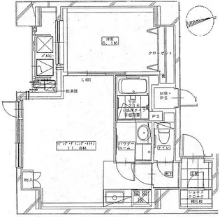 リベルテ上野【7階】の間取り