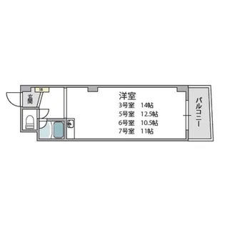 コンフォール長吉【7階】の間取り
