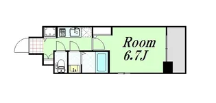エスリード松屋町サウス【12階】の間取り