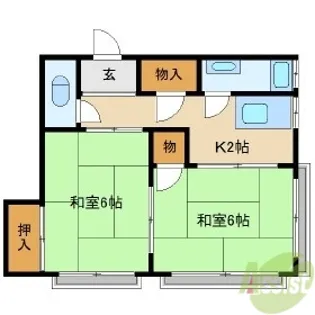 大手町マンション【4階】の間取り