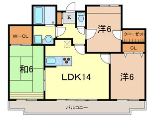 柳本北館【3階】の間取り
