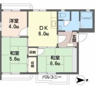 タウニィ中津【2階】の間取り