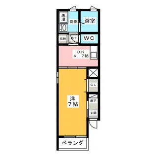 トゥルーハート岩塚【3階】の間取り