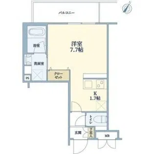 ウェルスクエア池田石橋III【1階】の間取り