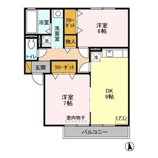 クレールI【2階】の間取り