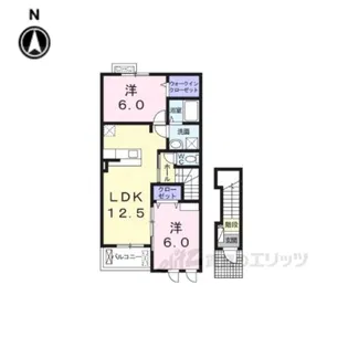 メゾン・ド・ノワ2【2階】の間取り