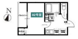 MELDIA竹ノ塚III【3階】の間取り