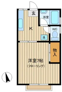 ユースハイツ日野I【2階】の間取り