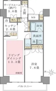 Brillia ist 東雲キャナルコート【11階】の間取り