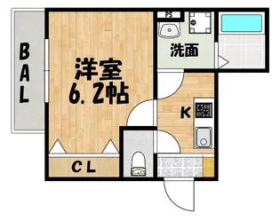 REGIA衣摺B棟【3階】の間取り