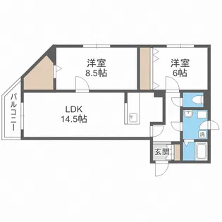 第10森宅建豊平ビル【4階】の間取り