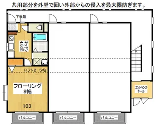 Taurus(トーラス)【1階】の間取り