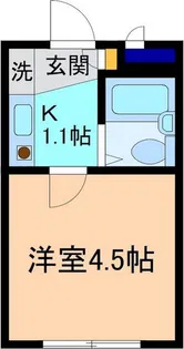 朝日プラザ菊川【1階】の間取り