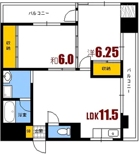 レジデンス森下【3階】の間取り