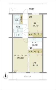 ソレアードM【2階】の間取り