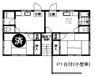 ハイツユノキ【1階】の間取り