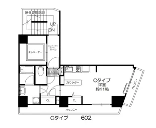 グランデイ芝公園【6階】の間取り