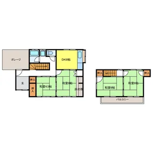 岐阜県瑞穂市穂積【一戸建】の間取り