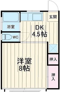 フジハイツ【2階】の間取り
