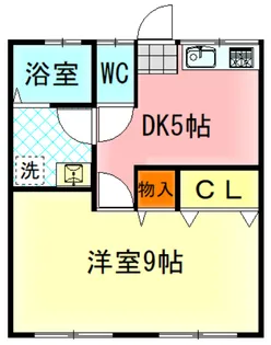 Mハウス並木町【1階】の間取り