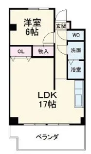 シーバンス【3階】の間取り