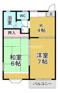 ひより台インプスA棟【2階】の間取り