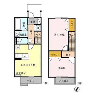 グレーリング【1階】の間取り