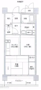 コーシャハイツ相生【4階】の間取り