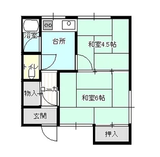 リバティ川先【2階】の間取り