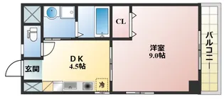 コザックス【3階】の間取り