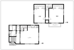 栃木県足利市葉鹿町1【一戸建】の間取り