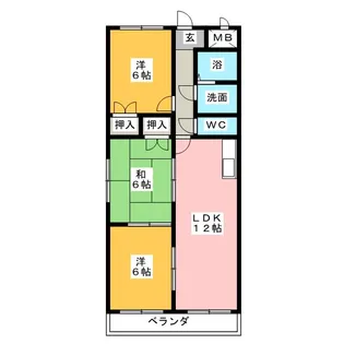 メゾンドフォーレ大塚II【3階】の間取り