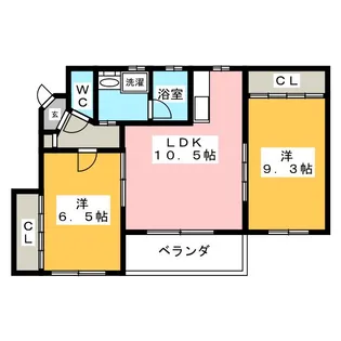 EAST・HILLS東山元町【1階】の間取り