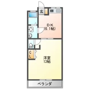 家の森ハイツ【2階】の間取り