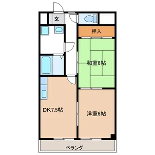 エステートシバタ【3階】の間取り