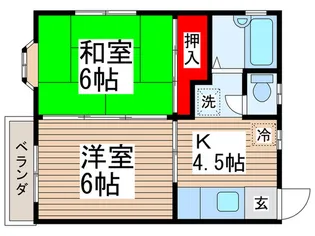 MKハイツI【2階】の間取り