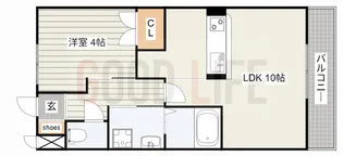 兵庫県三木市宿原【アパート】の間取り