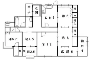熊本県熊本市西区花園3【一戸建】の間取り