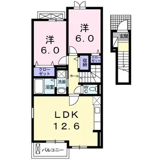 エクセレントI【2階】の間取り
