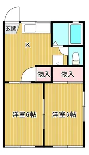 スカイハイツ【2階】の間取り