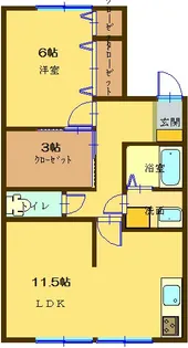 コンフォーティア【2階】の間取り