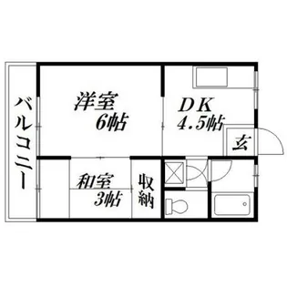 静岡県浜松市中央区小豆餅4【アパート】の間取り