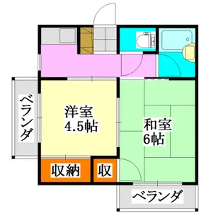 メゾン・コリーヌII【2階】の間取り