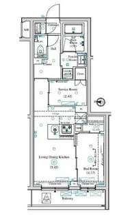 東京都練馬区中村3【マンション】の間取り