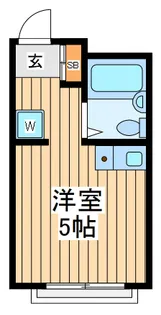 ケーエスジーマリーン三ツ堀3【2階】の間取り
