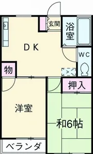 ドミール杉田【2階】の間取り