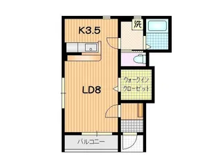WEST SIDE A【1階】の間取り